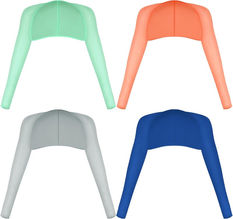 Yookat 4 Pieces Cooling Shawl Golf Cooling Shawl Arm Sleeve Sun Protection Golf Shrug for Women Men Outdoor Sports - Image 4